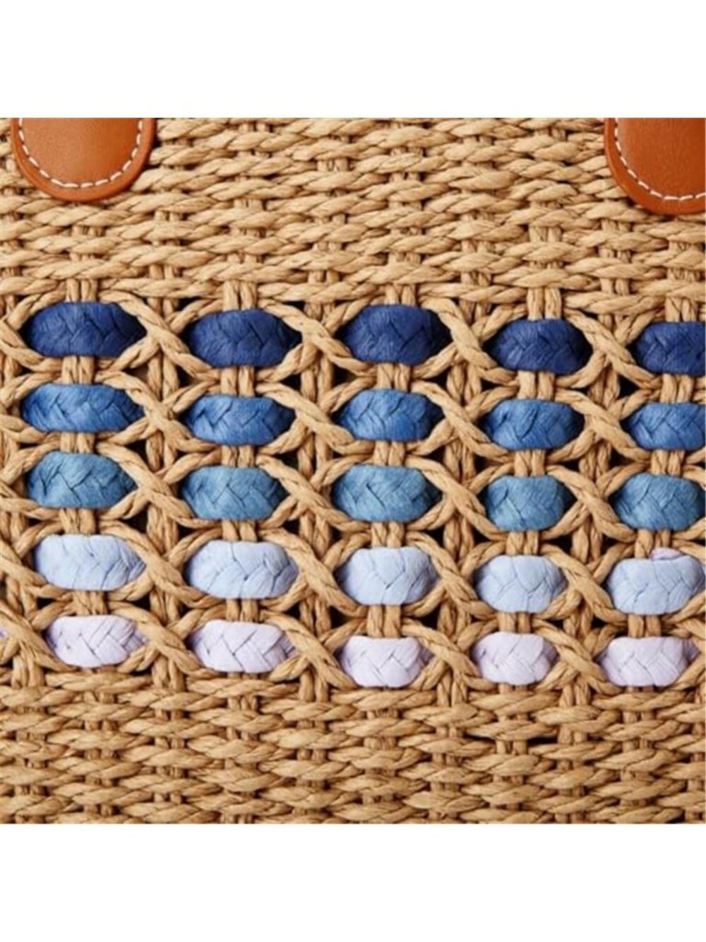Women’s Tote Bag Straw Beach Shoulder Handbag Fashion Purse 2026 Summer - Picture 7 of 7